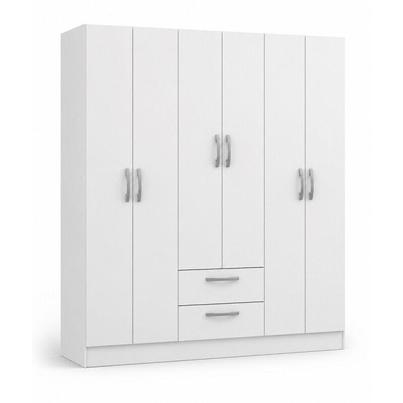 Ropero 6 Puertas 2 Cajones Armario Placard Roperia Blanco Ropero 6 Puertas 2 Cajones Armario Placard Roperia Blanco