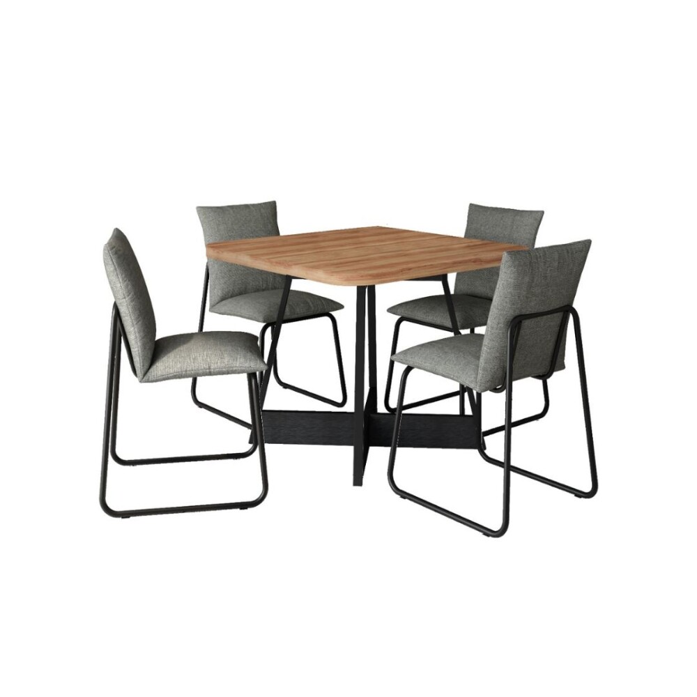 Juego de Comedor Atria Cuadrada 4 Sillas Juego de Comedor Atria Cuadrada 4 Sillas