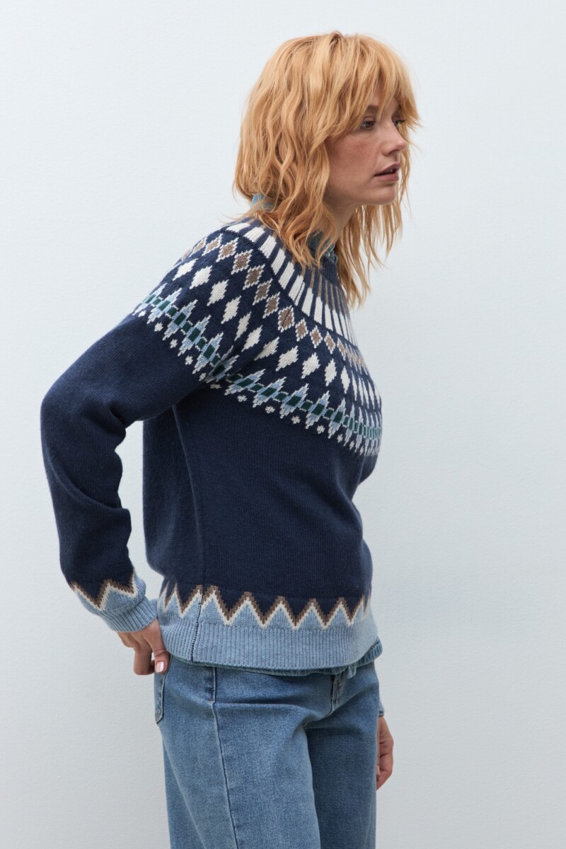 Sweater Bariloche azul marino