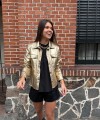 Chaqueta metalizada dorada