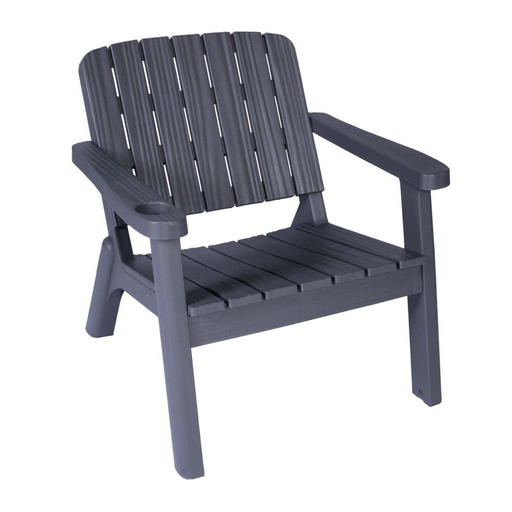 SET DE LIVING EXTERIOR POLIPROPILENO GRIS MALAGA