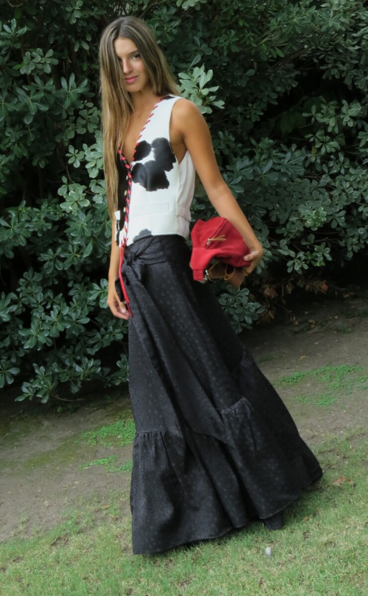 Wave Skirt - Negro 