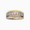 Anillo en plata y oro con circonias Anillo En Plata Y Oro Con Circonias