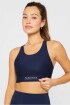 Top No-Bounce High Impact Sports Bra Mujer Deep Navy/Classic White