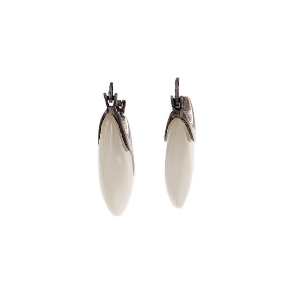 Caravana Aro Nácar-Plata 925-Piedra Nácar-CA3091 Conpiedra