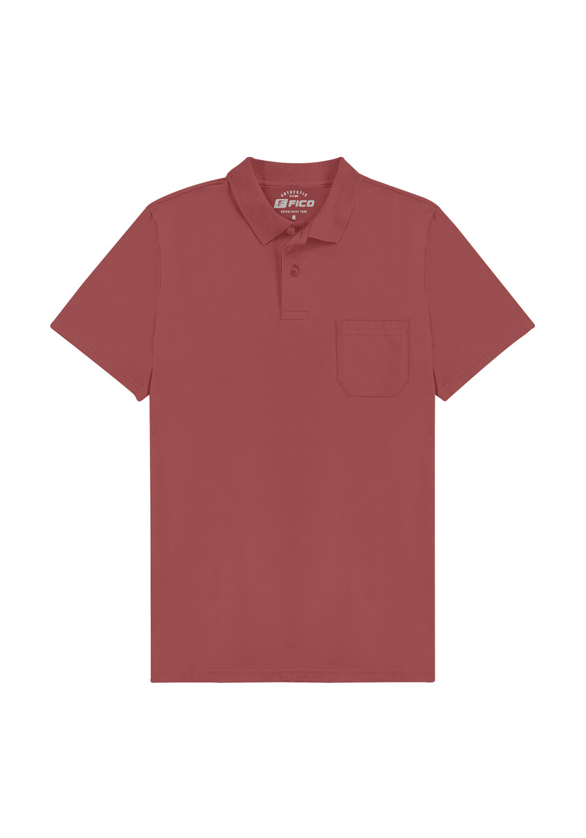 Camisa Polo Media Malla - Rojo 