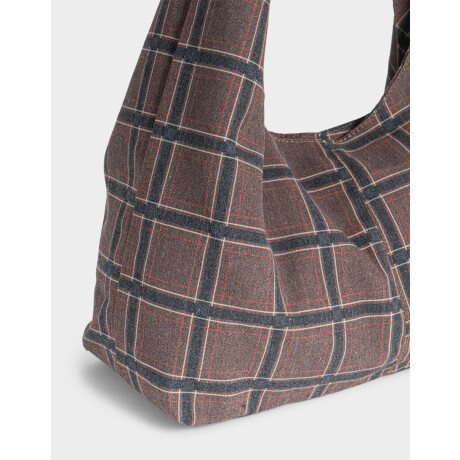 Cartera Saca Cuadrillé Estampado Escoces