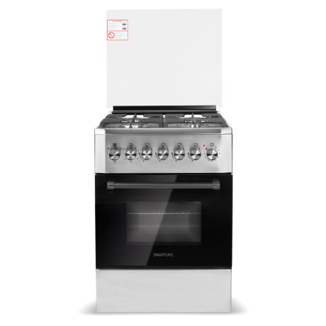 Cocina Combinada 4 Hornallas Gris con Grill Smartlife SL-KS5757C Cocina Combinada 4 Hornallas Gris con Grill Smartlife SL-KS5757C