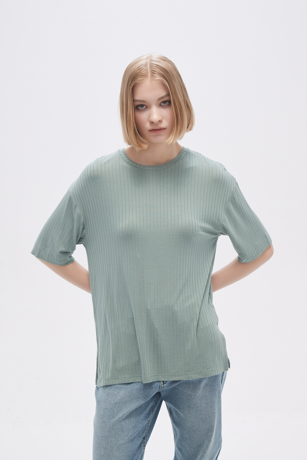 Remera Javid Verde Azulado