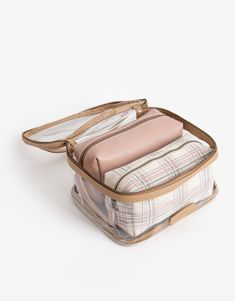 Porta Cosméticos Set De Portacosméticos - Combinacion Bicolor