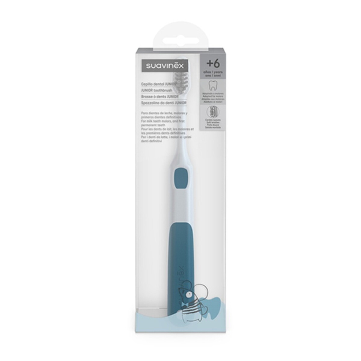 Cepillo De Dientes Suavinex Junior +6 Años Azul 