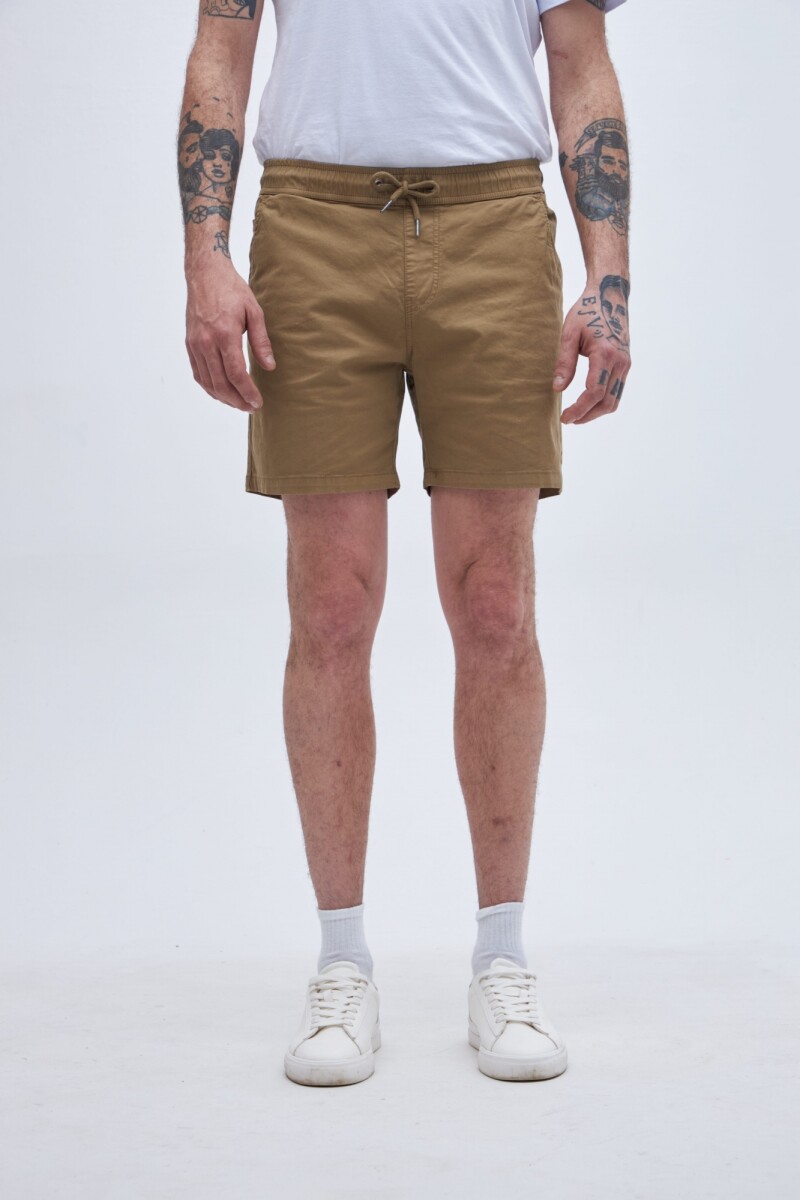 Bermuda gabardina Melano - Beige 