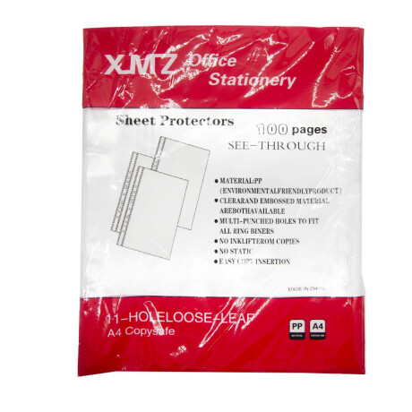 Hojas protectoras A4 x 100u (FOLIOS A4) Hojas protectoras A4 x 100u (FOLIOS A4)