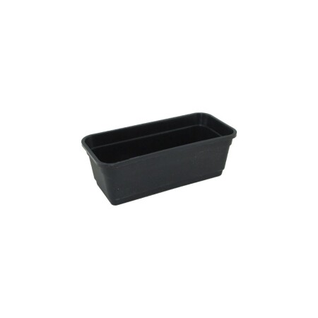 MACETA JARDINERA RECTANGULAR 52X18X14CM NEGRO