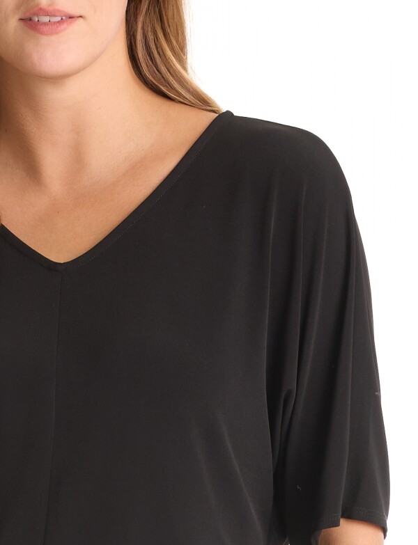 Blusa Dolman Manga Japonesa NEGRO