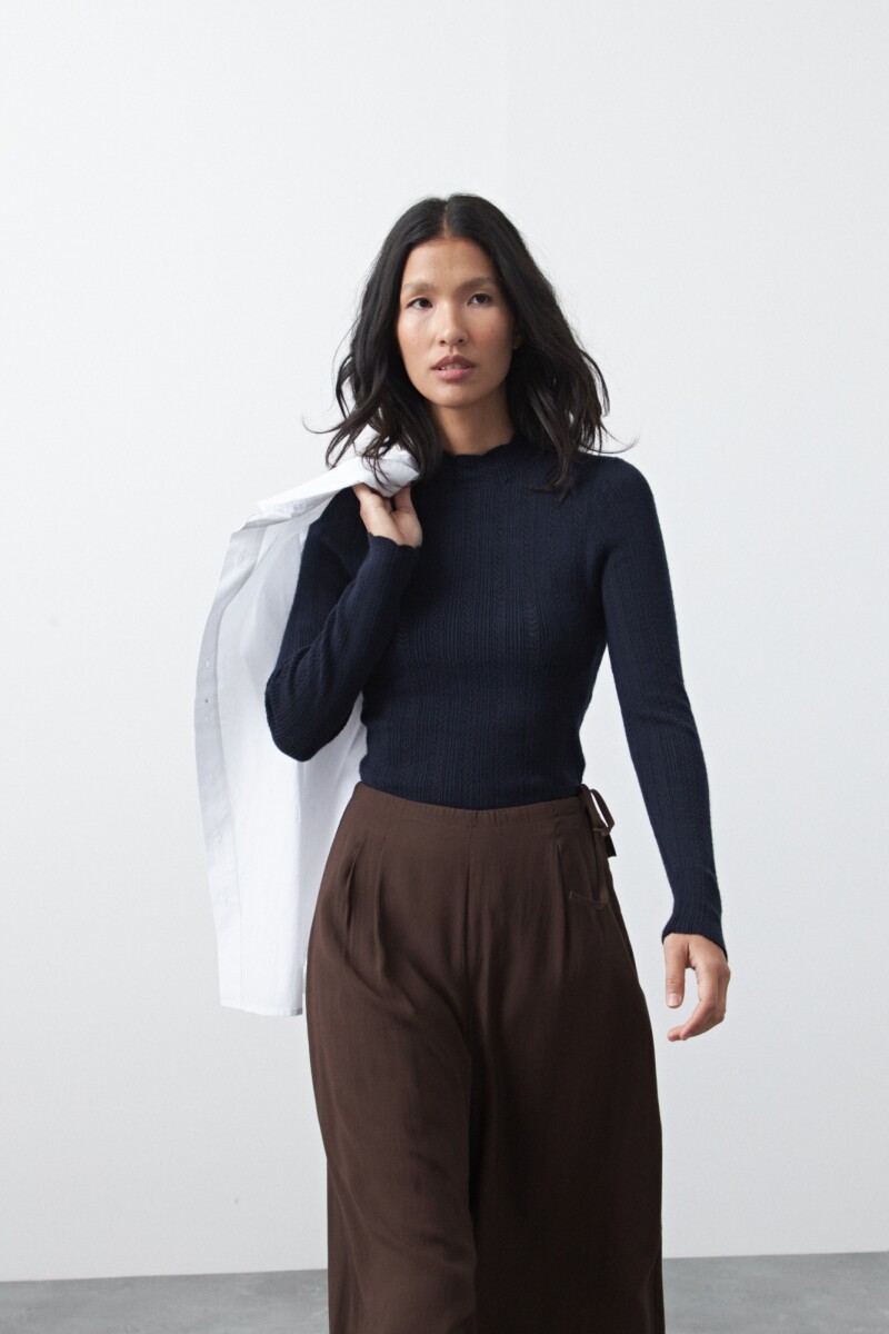 POLERA SELVA Azul Marino