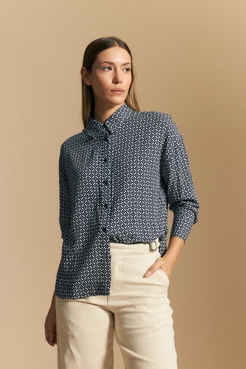 CAMISA ALLIE ASTRAL - AZUL 