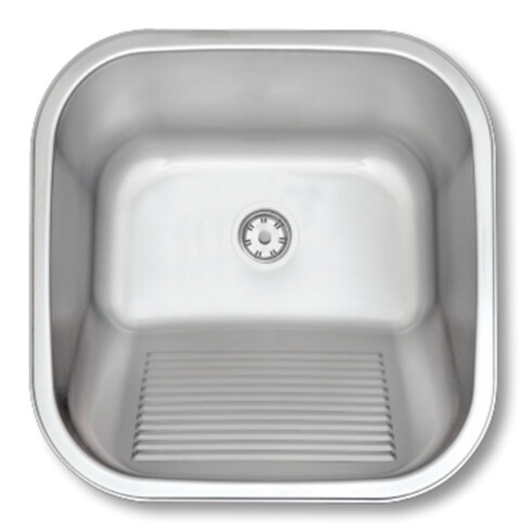 Pileta Acero Inoxidable Para Cocina 40X40X22.2 Tipo Lavadero Tramontina 000