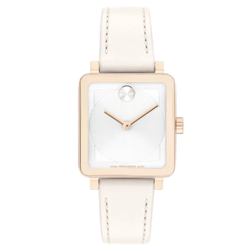 MOVADO DAMA BOLD , CAJA BAÑADA EN TONO ROSA ,MOVIMIENTO SUIZO , DOS AÑOS DE GRANTIA 22m3601211