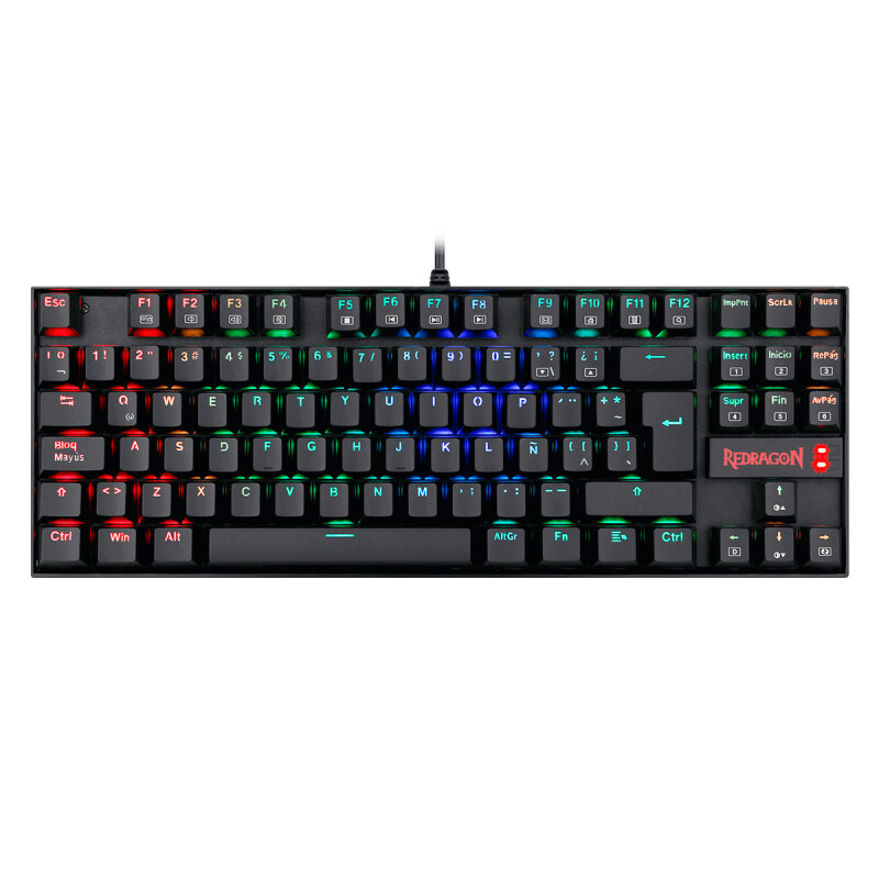 Teclado Gamer Redragon Kumara Black RGB Switch Red Teclado Gamer Redragon Kumara Black RGB Switch Red