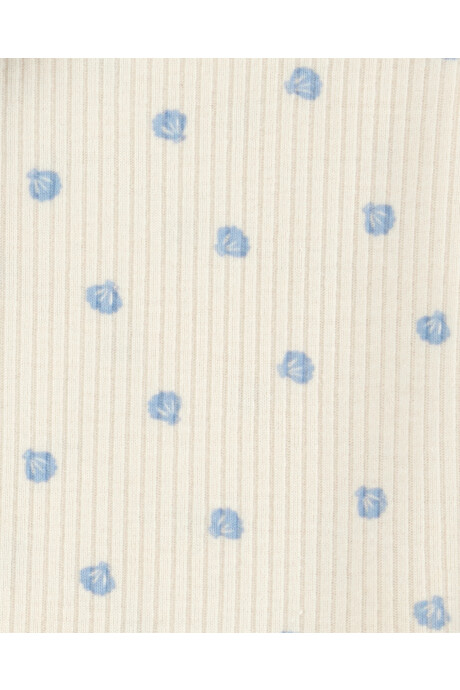 Set tres piezas de algodón, pantalón y dos bodies, diseño caracolas Set tres piezas de algodón, pantalón y dos bodies, diseño caracolas