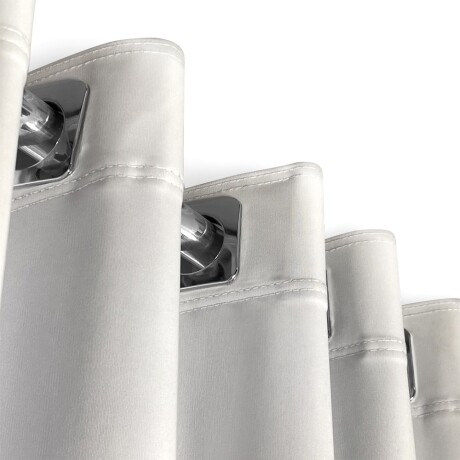 Set x4 paños cortina blackout 1,35m x 1,70m BLANCO