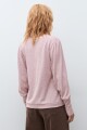 Remera mangas ballon rosa melange
