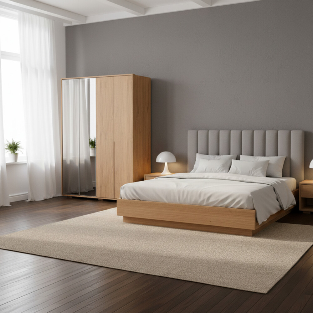 Ropero Puertas Batientes Reflecta 1.8 - Moderna Marrón