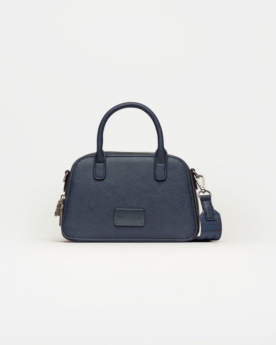 Cartera de mano New Penny en efecto cuero zaffiano - Azul 