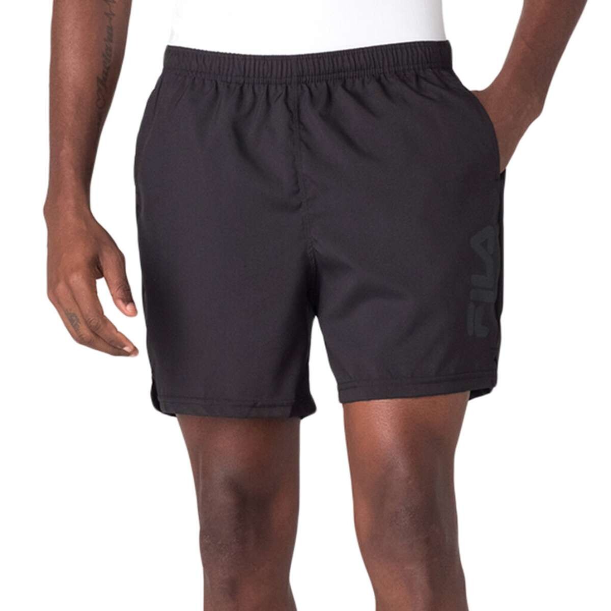 Fila Train 5'' Short Training Para Hombre - Negro-Negro 