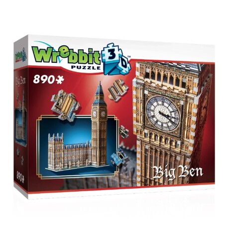 Puzzle Wrebbit 3D Big Ben en Londres 890 Piezas 001