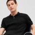 F-LOGO PK POLO BLACK 013