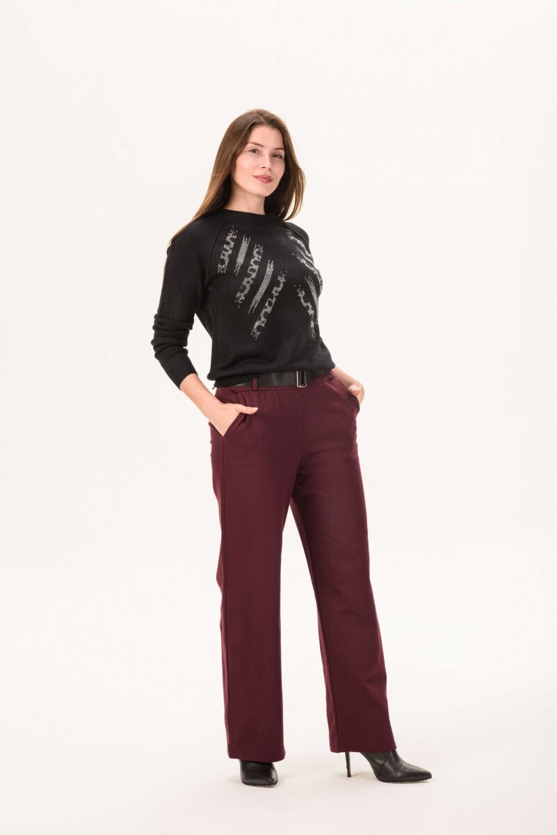 Pantalón Verona - Bordó 