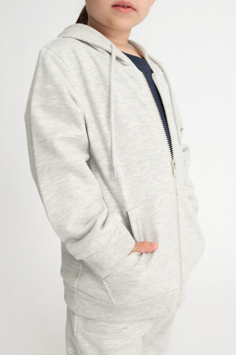 Campera deportiva Gris Melange