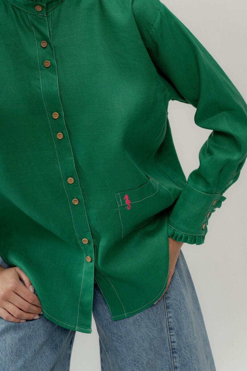 Camisa Ota Linen Verde