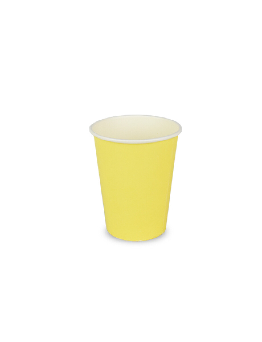 VASO POLIPAPEL AMARILLO 8 OZ. - AMARILLO 