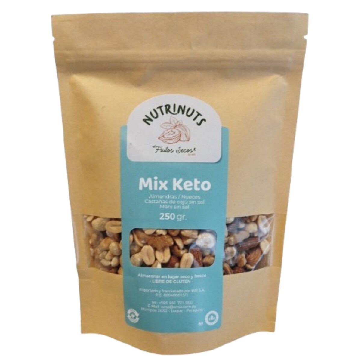 NUTRINUTS MIX KETO WR UNID. X 250 GR. 