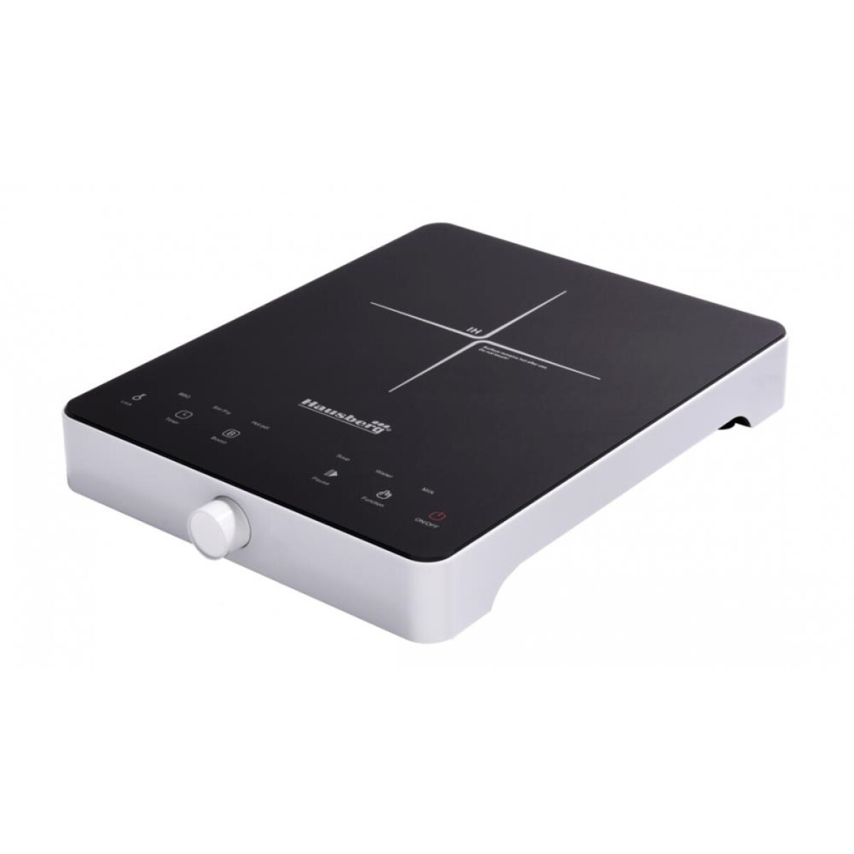 Cocina inducción eléctrica 1 quemador blanco Hausberg 