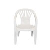 SILLA PLASTICO ALTEA BLANCA CON POSA BRAZOS POLTRONA MOR Silla Plastico Altea Blanca Con Posa Brazos Poltrona Mor