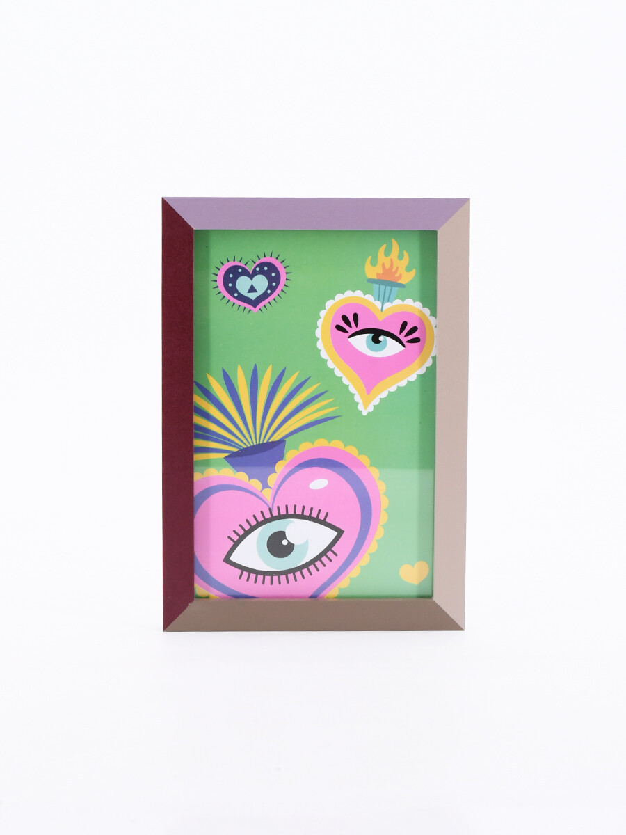 CUADRO OJO CORAZON - ESTAMPADO 1 