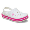 Zuecos Crocs Band Clog Kids C de Niños - 207005 Blanco-rosado