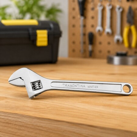 Llave Ajustable Francesa 8" Tramontina Master Llave Ajustable Francesa 8" Tramontina Master