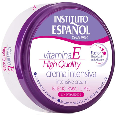Crema Intensiva con Vitamina E INSTITUTO ESPAÑOL 400 mL Crema Intensiva con Vitamina E INSTITUTO ESPAÑOL 400 mL