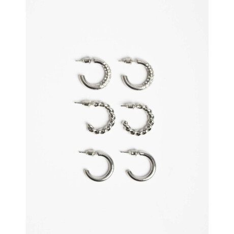 Set De Argollas Strass Cristal