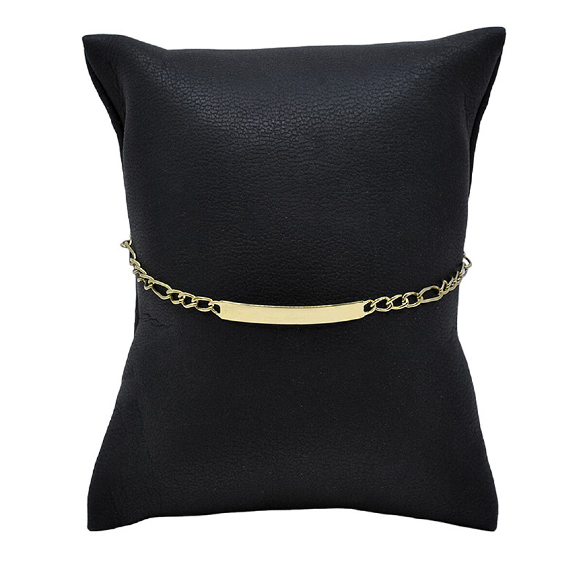 Pulsera En Oro 18K Con Placa De Identificación 