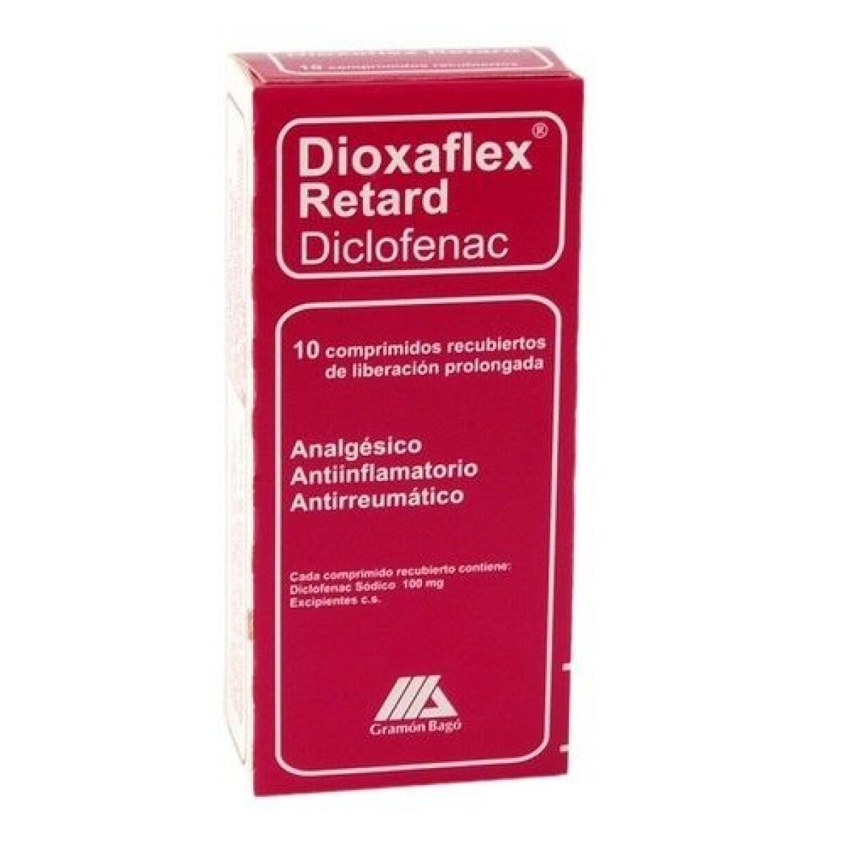 Dioxaflex Retard 10 Comprimidos – Alivio del Dolor Articular y Muscular