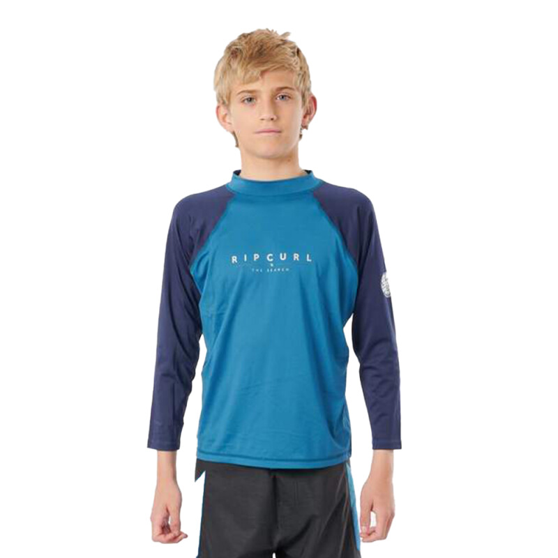 Lycra Rip Curl BOYS SHOCKWAVES UV - Azul Lycra Rip Curl BOYS SHOCKWAVES UV - Azul