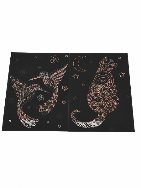 ILUSTRACIONES RASPABLES NEGRO