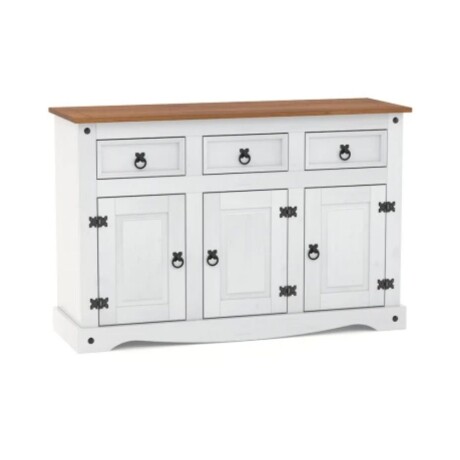 Promo Aparador + Mesa Ratona Linea Naturale Blanco