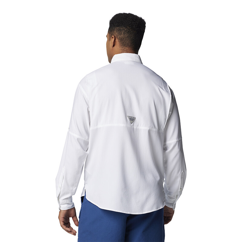 M Tamiami II LS Shirt-Collegiate Navy WHITE